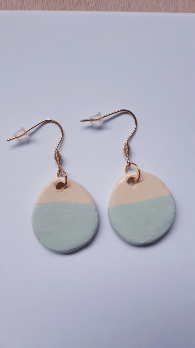 Boucles d'oreilles / bleu clair