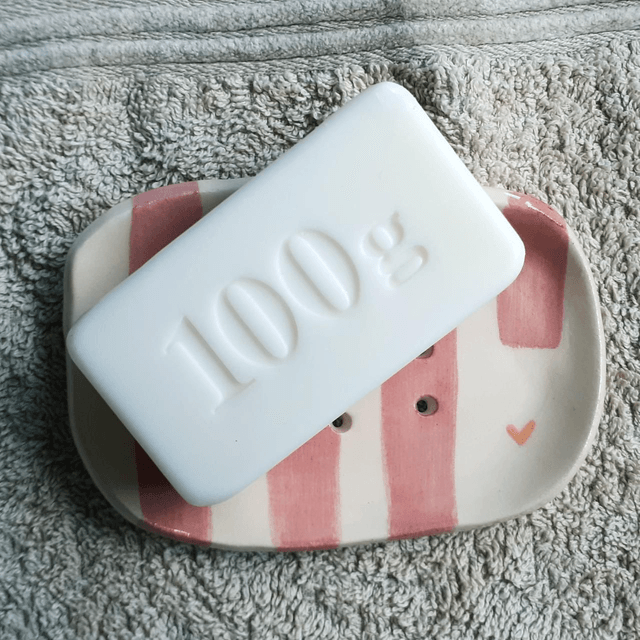 Porte-savon rose